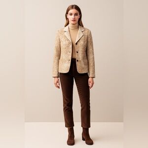 Elie Tahari Reversible Cotton Blazer